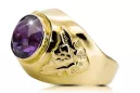 Ring Vintage Alexandrite 14K Yellow gold vrc078y